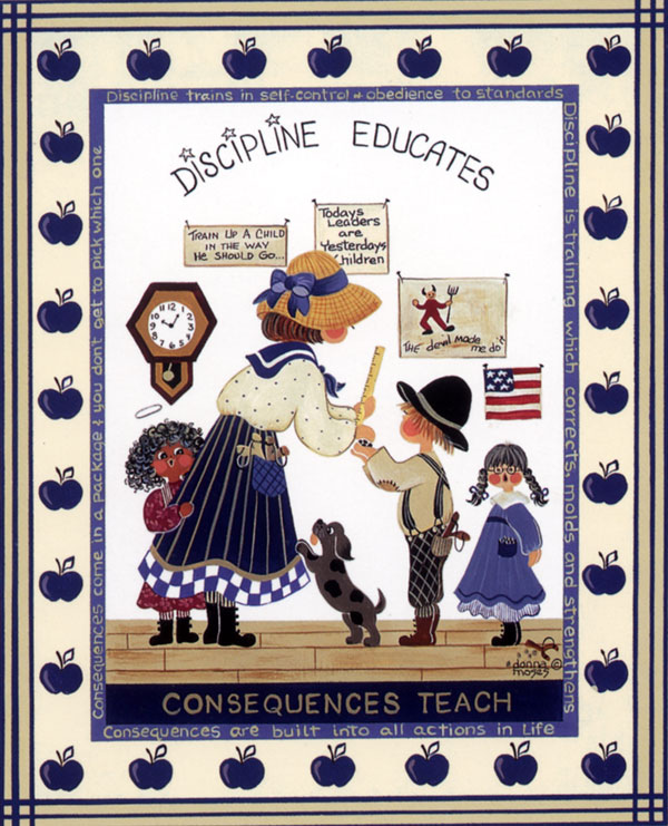Discipline Educates, Consequences Teach - Blank Card